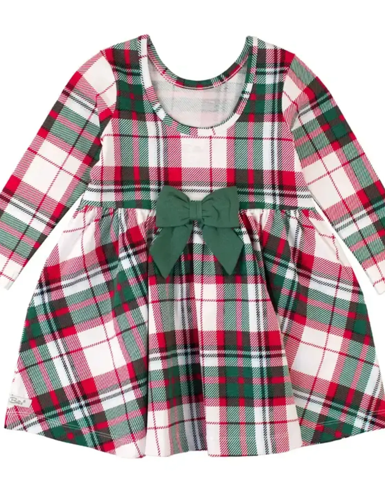 RuffleButts Dashing Dreams Christmas Plaid Dress