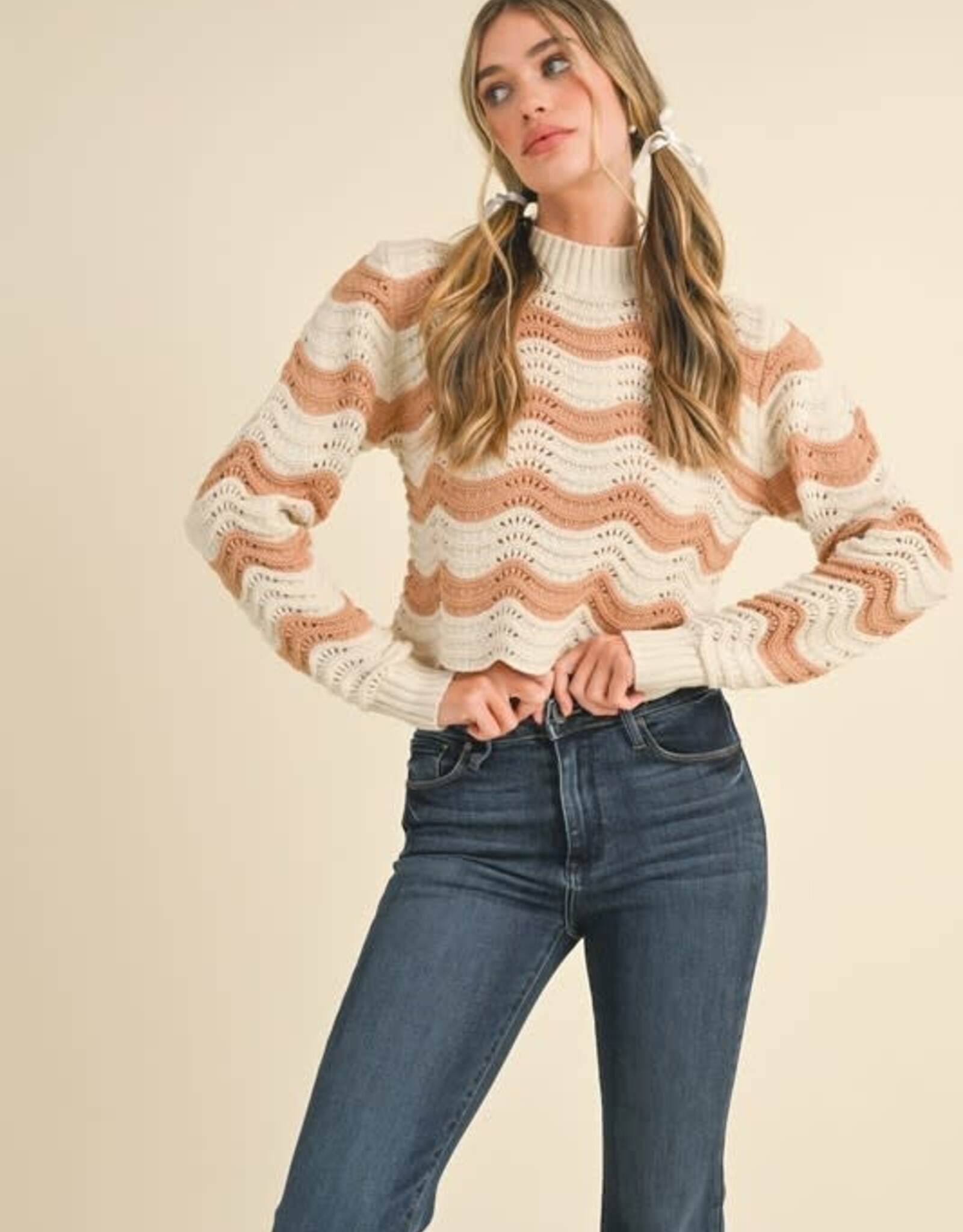 Avery Sweater in Taupe