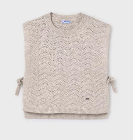 Mayoral Julie Sweater Vest in Tan