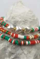 Christmas Heart Bracelet Set of 3