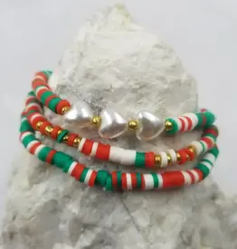 Christmas Heart Bracelet Set of 3