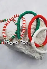 Joy/Merry Christmas Bracelet Set of 5