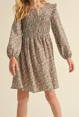 Marlee Dress in Tan Floral