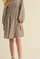 Marlee Dress in Tan Floral