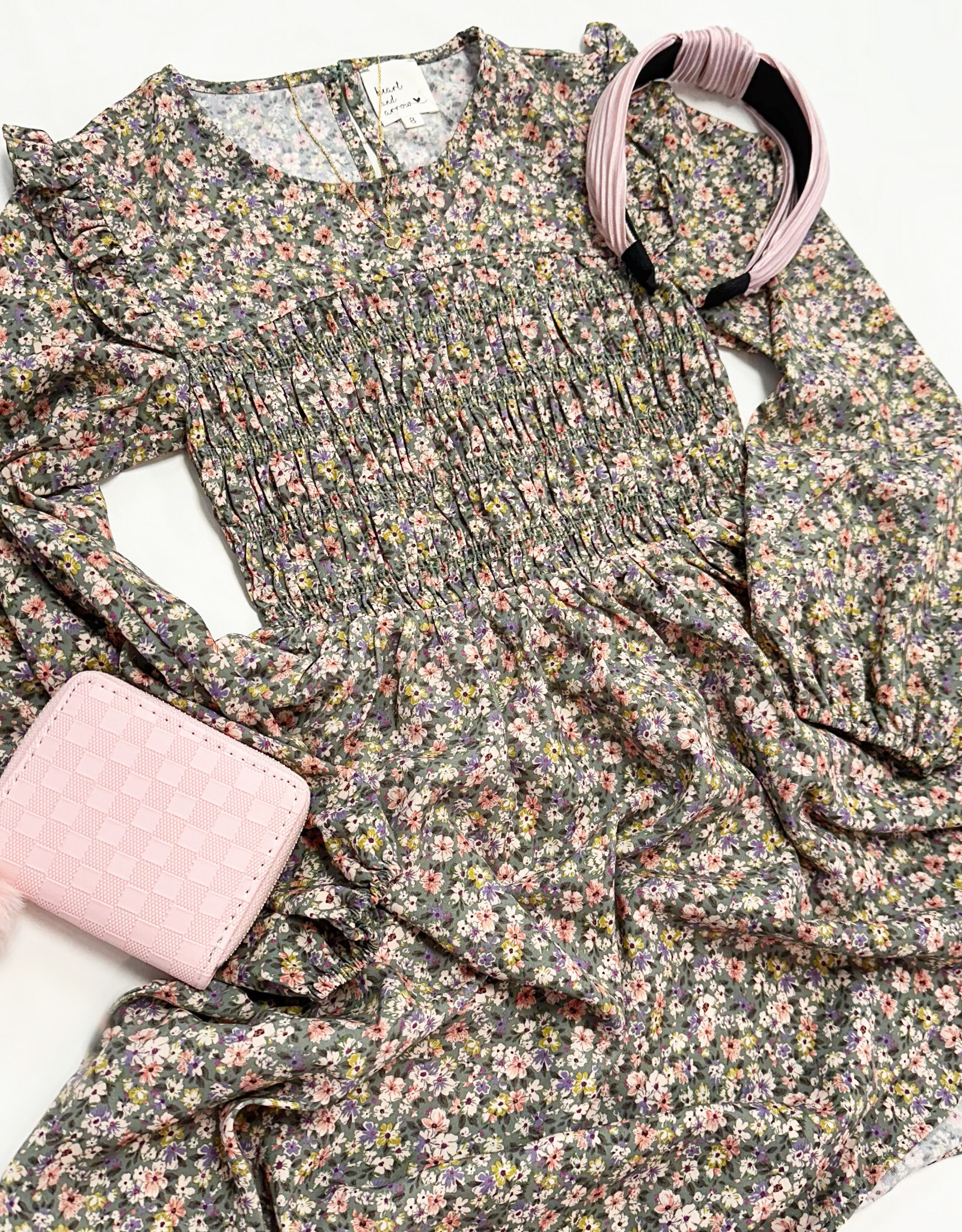 Marlee Dress in Tan Floral