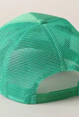 Merry Embroidery  ChristmasTrucker Hat in Green
