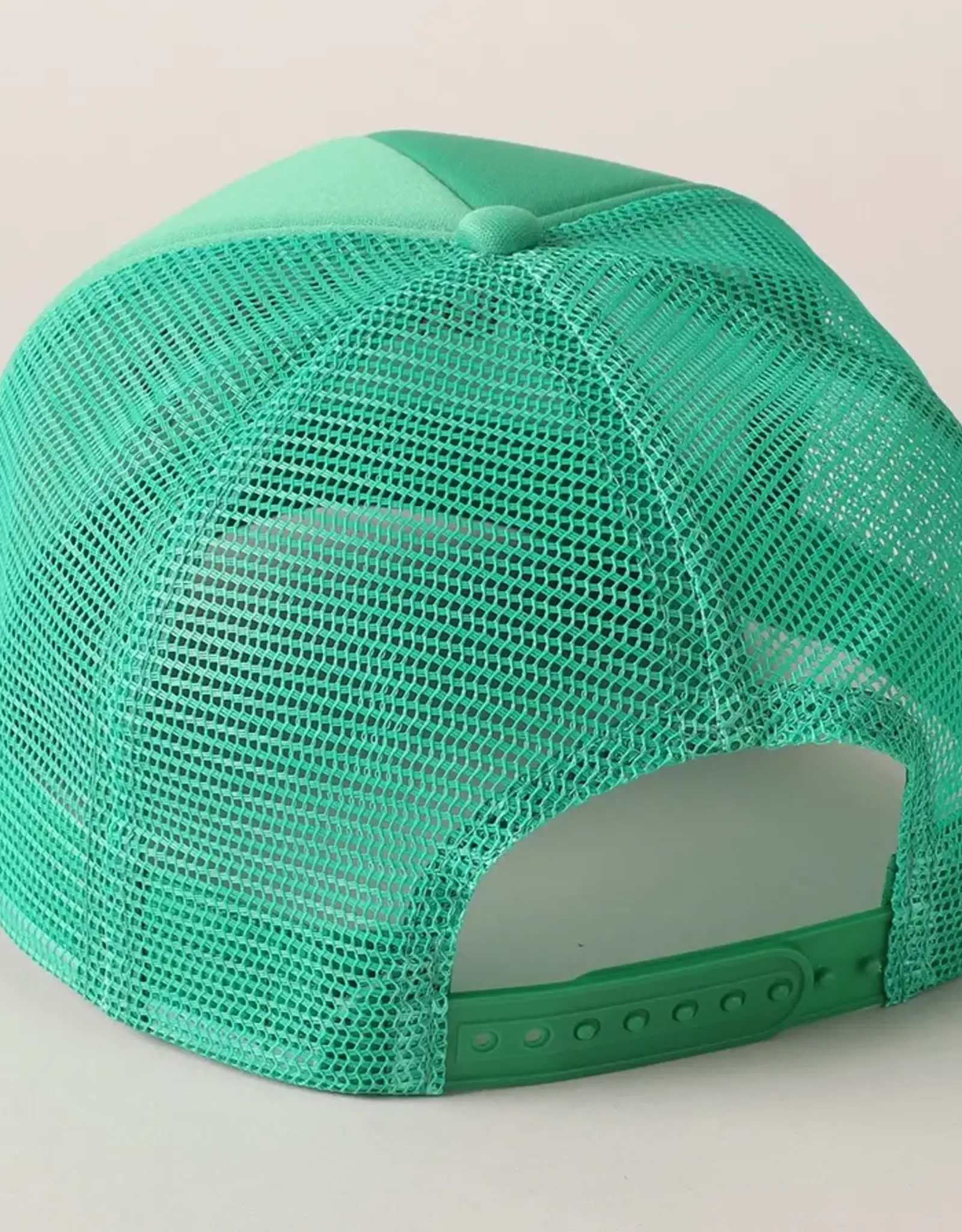 Merry Embroidery  ChristmasTrucker Hat in Green