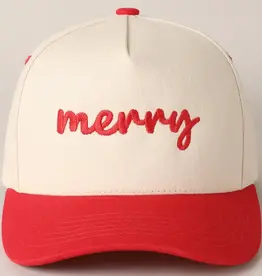 Merry Embroidery  Christmas Baseball Hat