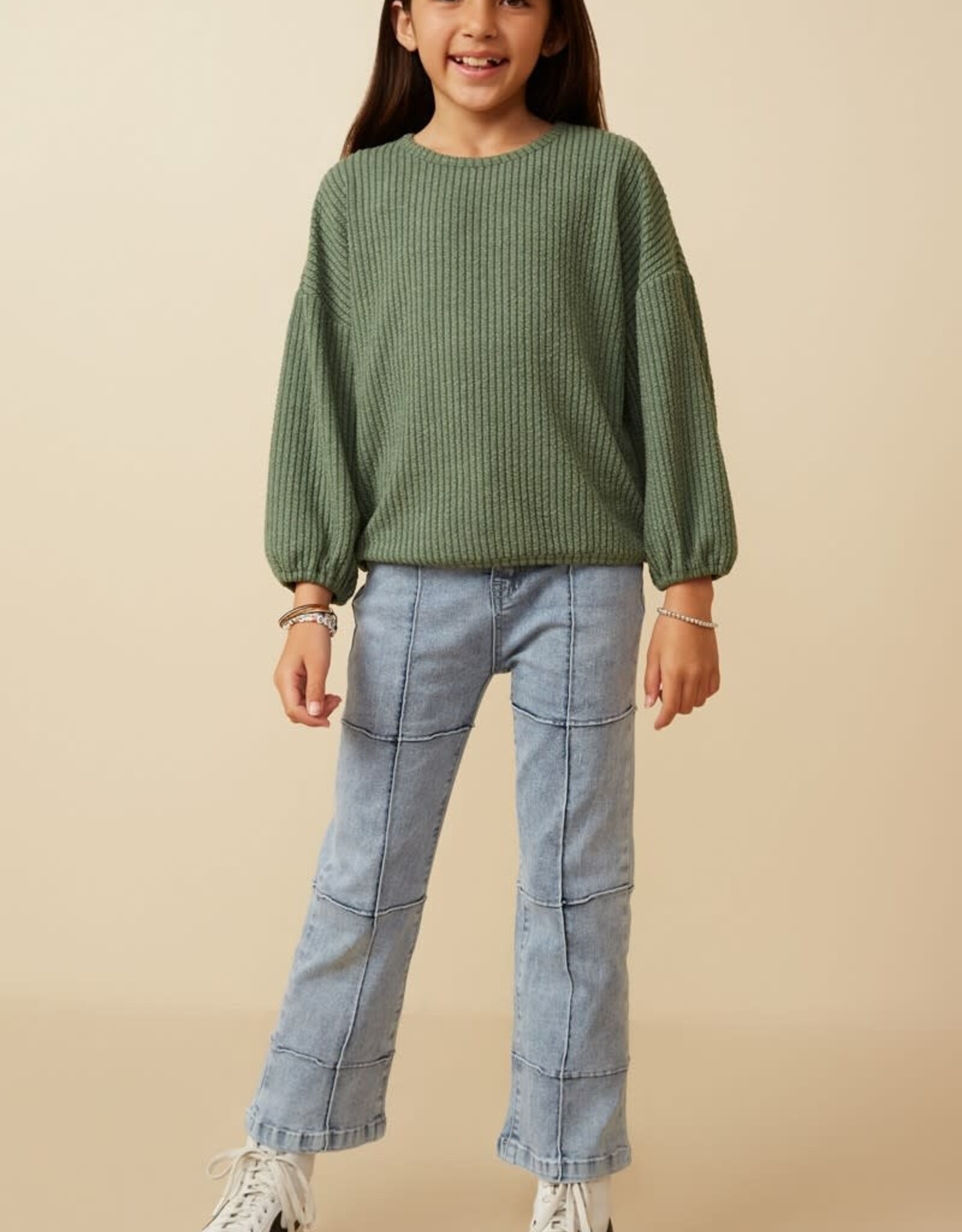 Hayden Emerson Corded Top in Olive