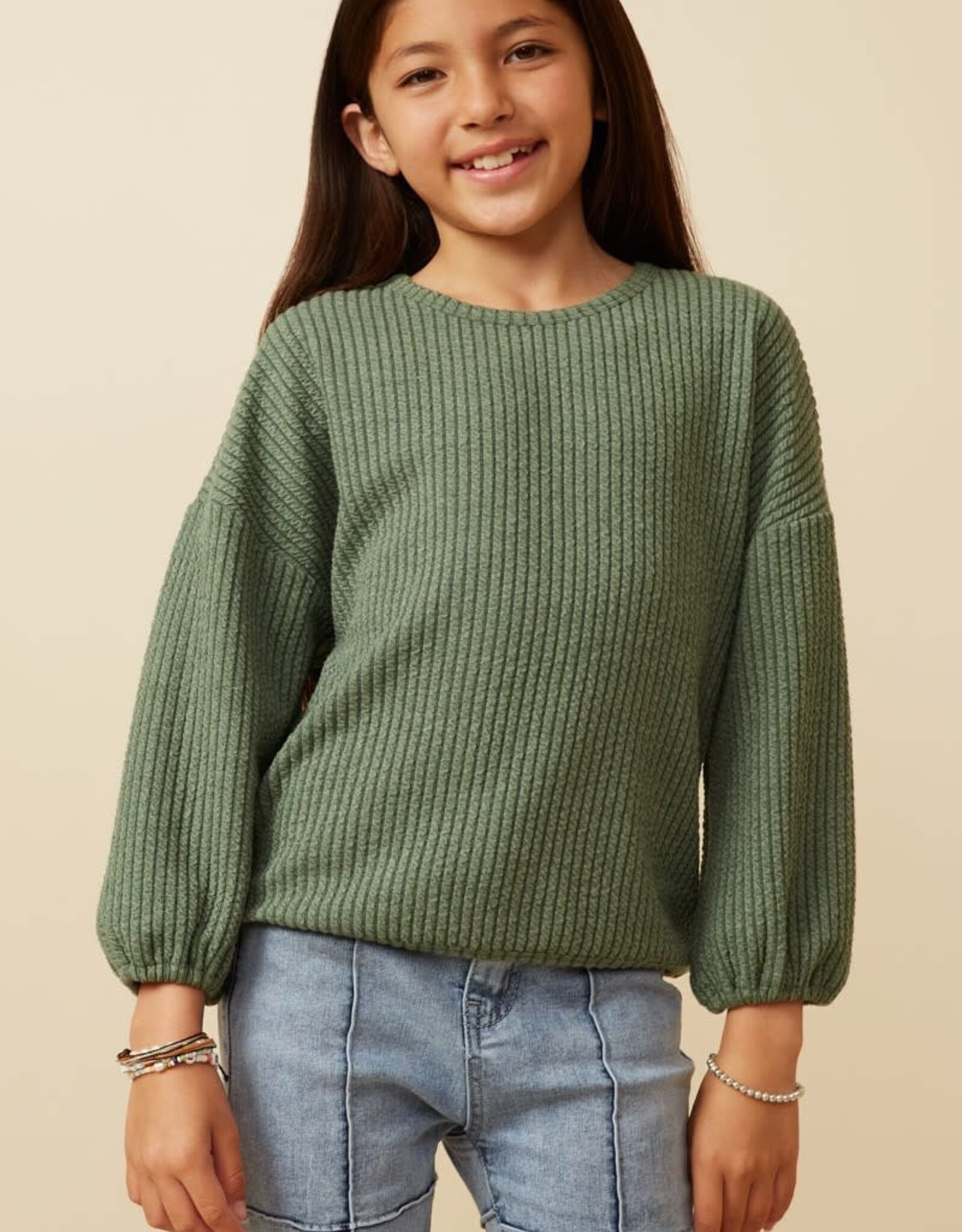 Hayden Emerson Corded Top in Olive