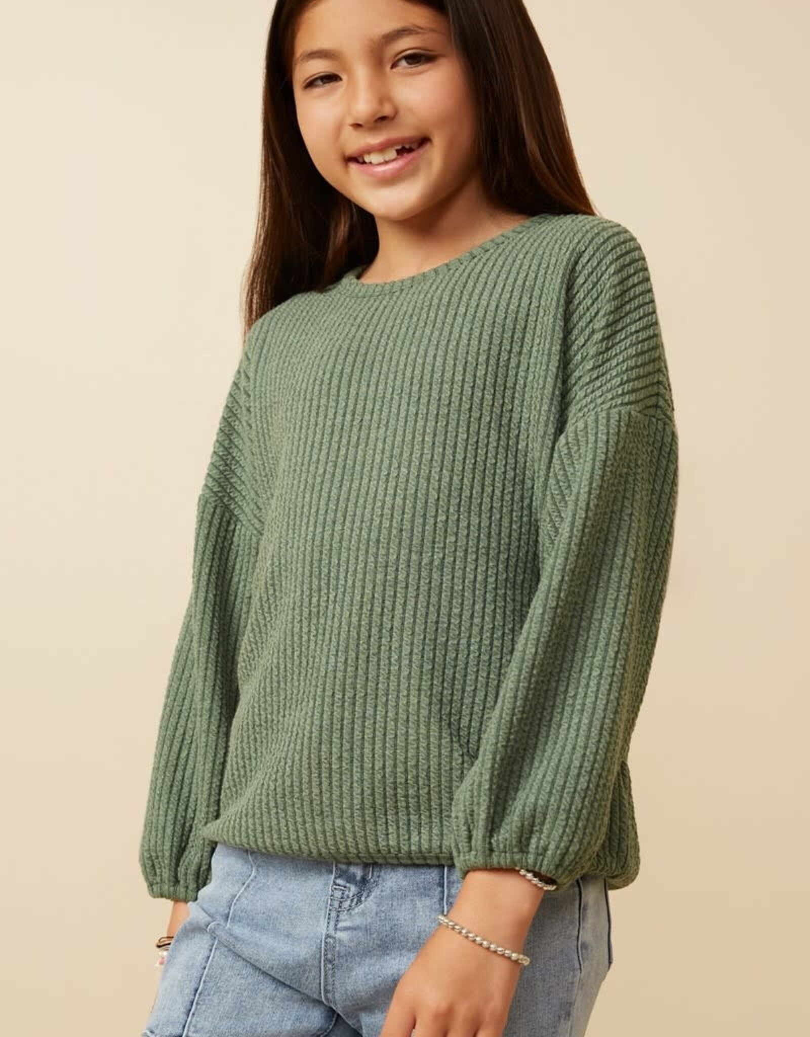 Hayden Emerson Corded Top in Olive