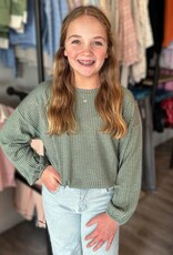 Hayden Emerson Corded Top in Olive