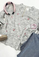 Aubrey Sweater in Grey Floral