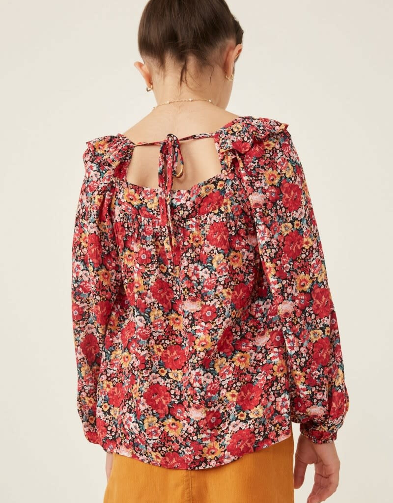 Hayden Camden Top in Black Floral