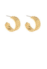 Chevron Pattern Hoop Earring