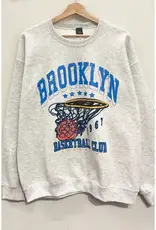Brooklyn Basketball Sweatshirt in Grey