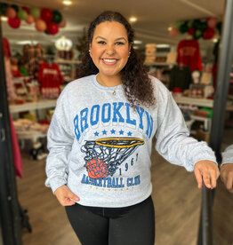 Brooklyn Basketball Sweatshirt in Grey