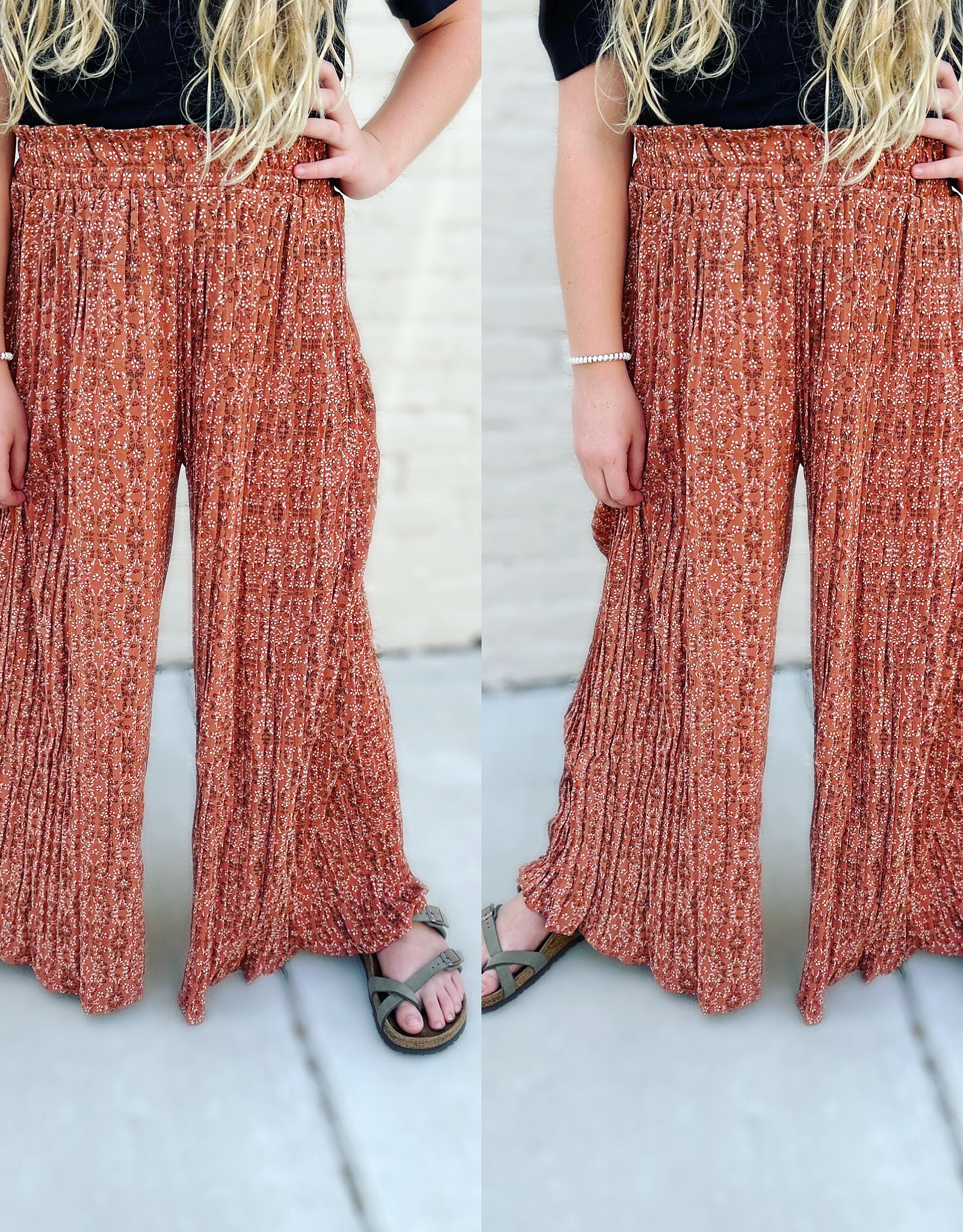 Hayden Harley Pant in Floral Rust