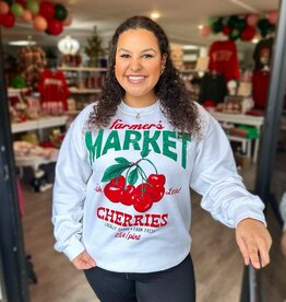 Farmer’s Market Sweatshirt in White