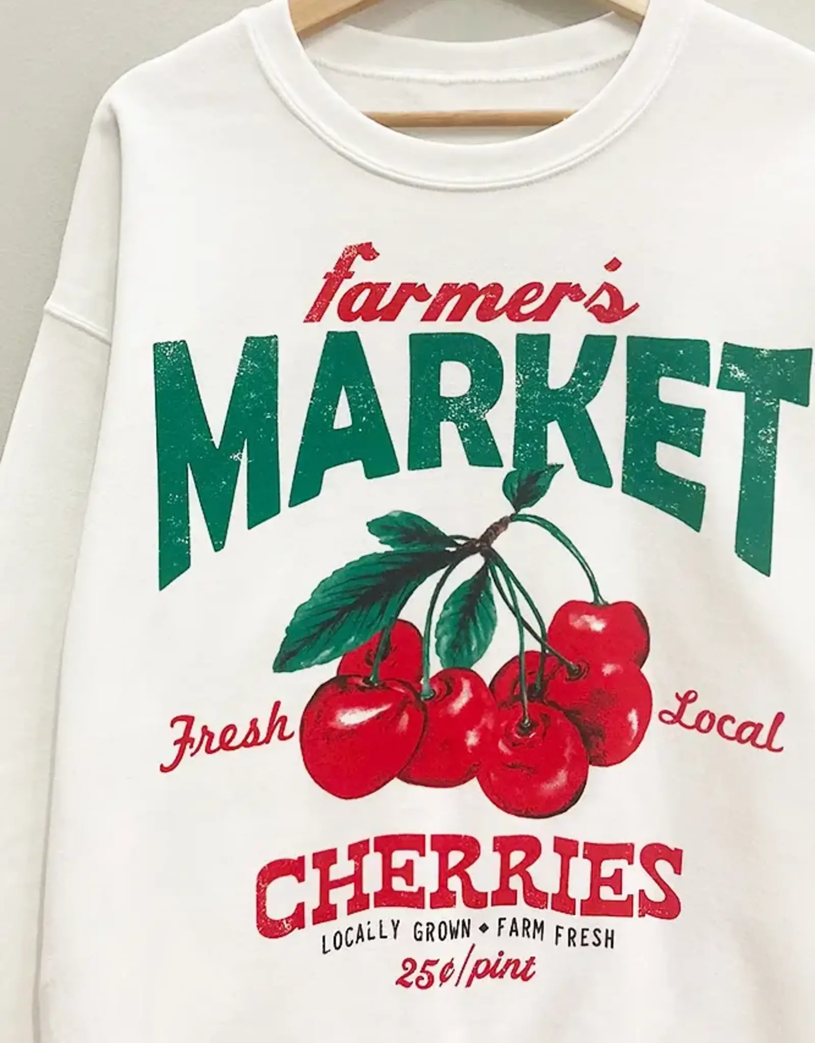 Farmer’s Market Sweatshirt in White