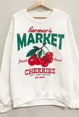 Farmer’s Market Sweatshirt in White