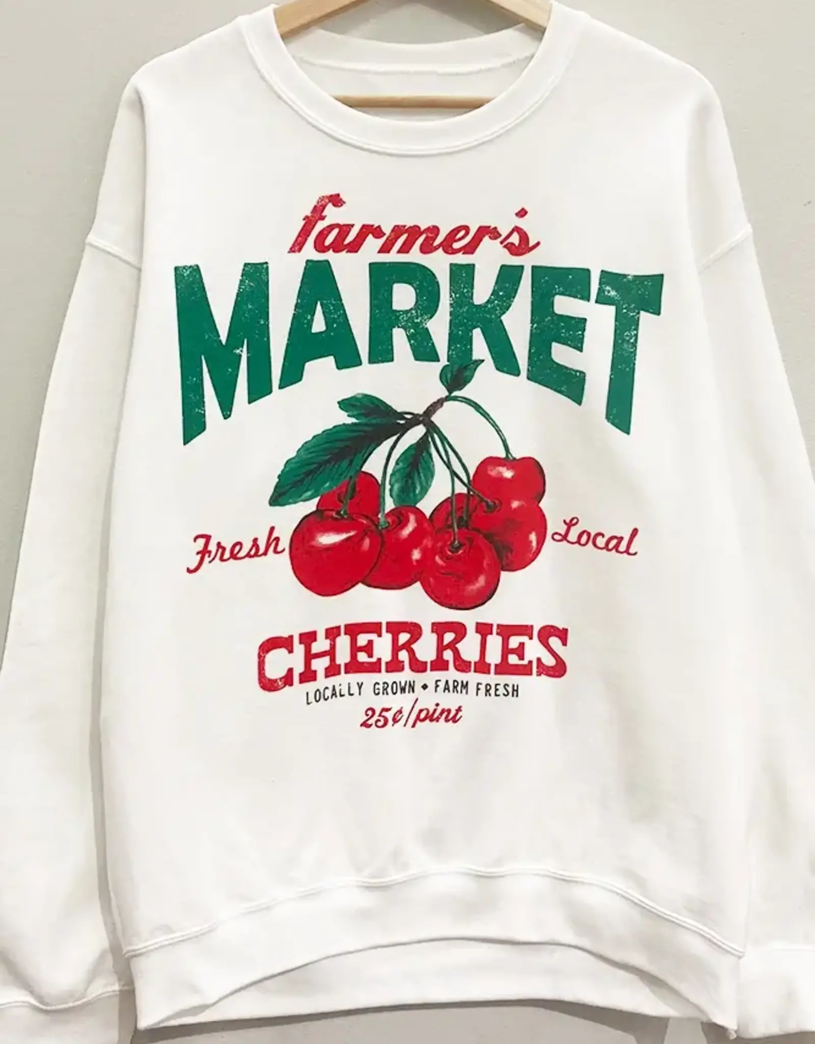 Farmer’s Market Sweatshirt in White