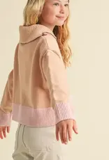 Sailor Half Zip Collar Sweater