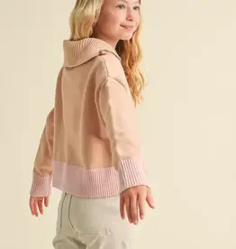 Sailor Half Zip Collar Sweater