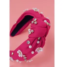Daisy Flower Pearl Headband