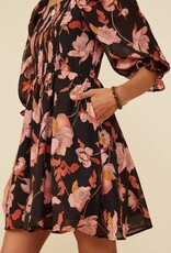Hayden Emmie Dress in Black Floral
