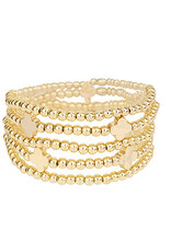 Clover Stretch Bracelet Set of 5