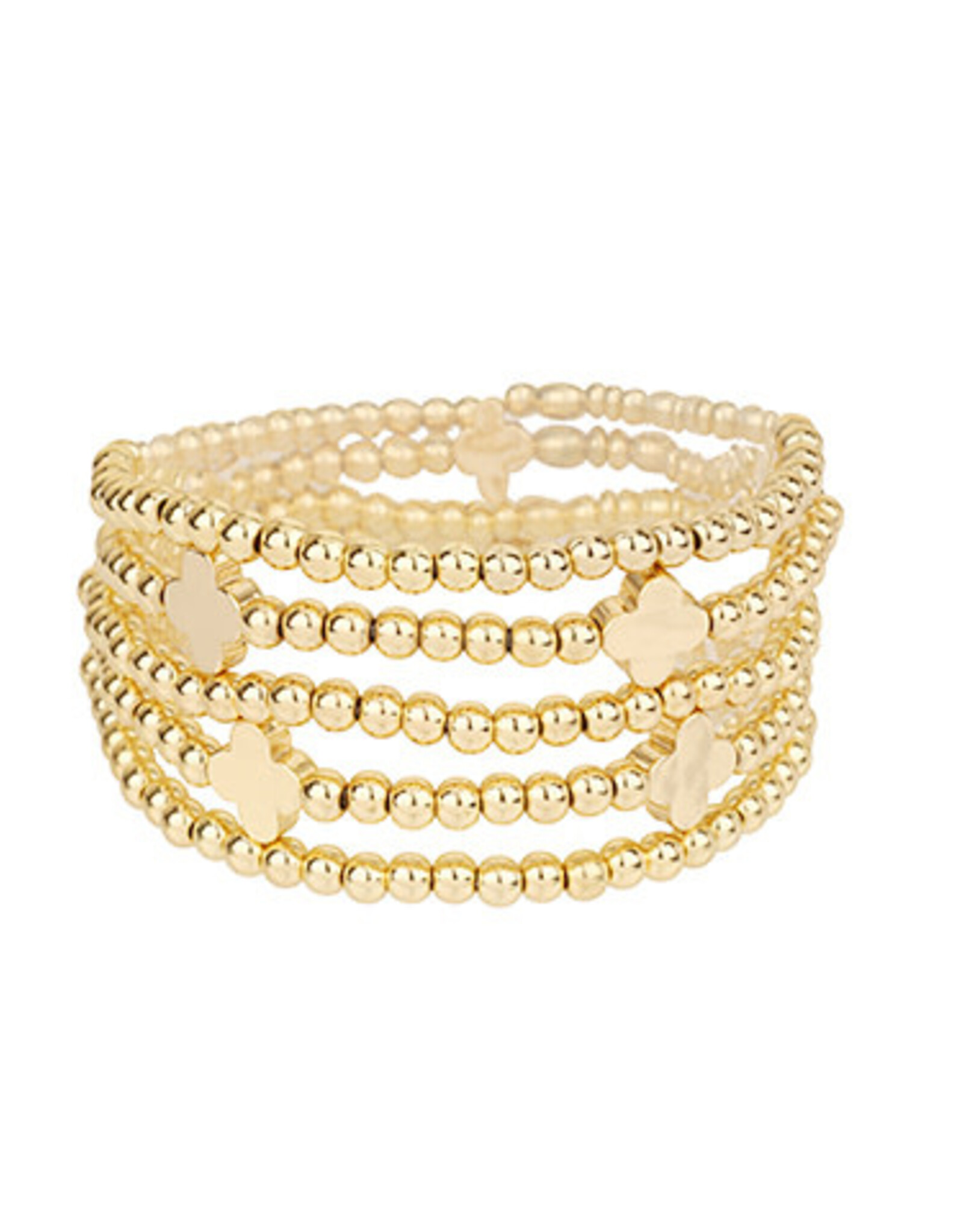 Clover Stretch Bracelet Set of 5