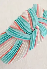 Pleated Headband in Blue