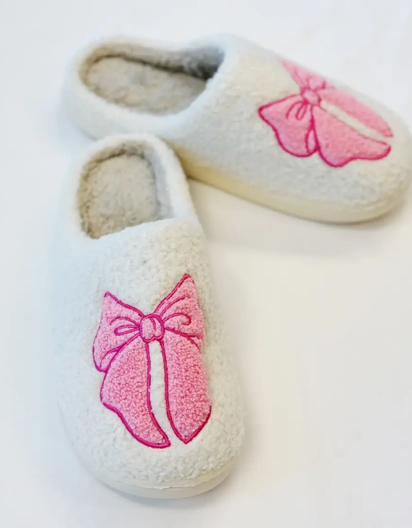 Pink Bow Slipper