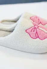 Pink Bow Slipper
