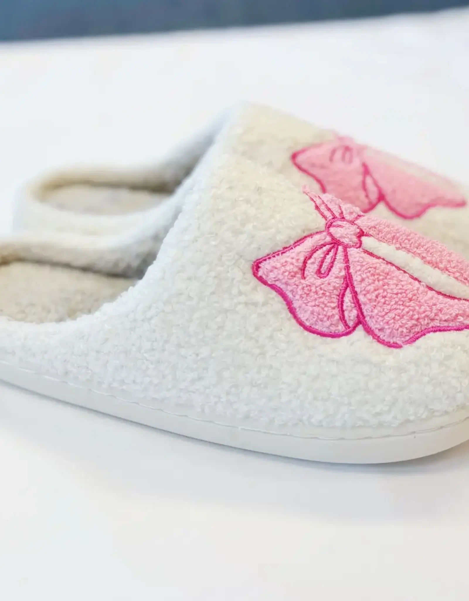 Pink Bow Slipper