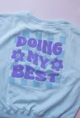 Doing My Best Cloud Blue Crewneck