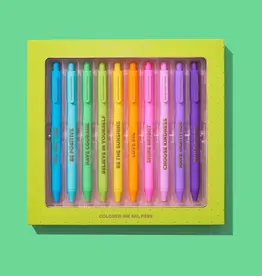 Taylor Elliott Designs Gel Pen Set - Motivational - Asst Colors - 10 Piece Set