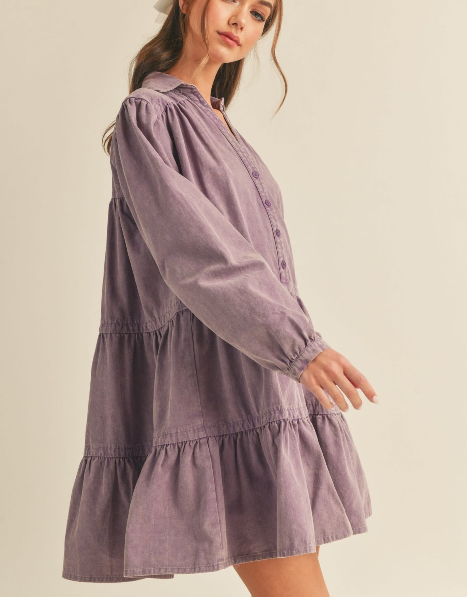 Jessie Dress in Dark Lavender