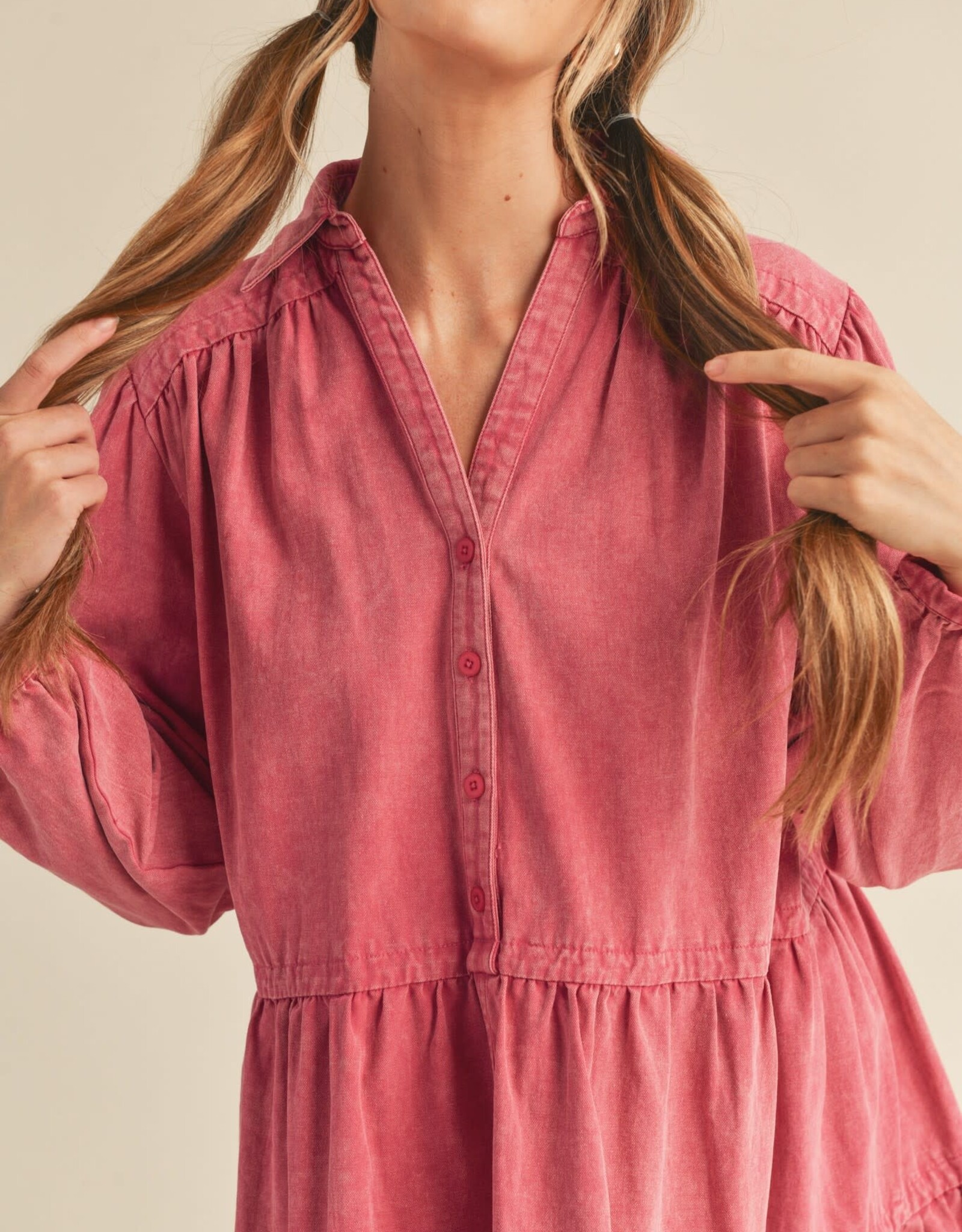 Jessie Dress in Magenta