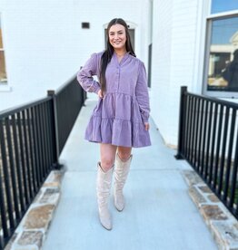 Jessie Dress in Dark Lavender