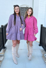 Jessie Dress in Dark Lavender