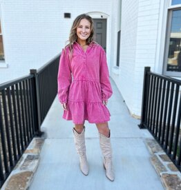 Jessie Dress in Magenta