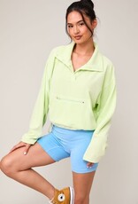 Willow Fleece Pullover in Lime