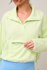 Willow Fleece Pullover in Lime