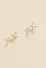 Cross Stud Earring