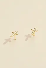 Cross Stud Earring