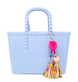 Zomi Gems Jumbo Jelly Tote Bag in Baby Blue