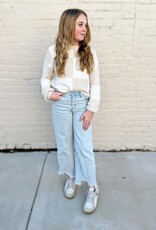 KanCan High Rise Wide Leg Jean in Light Wash