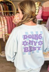 Doing My Best Cloud Blue Crewneck